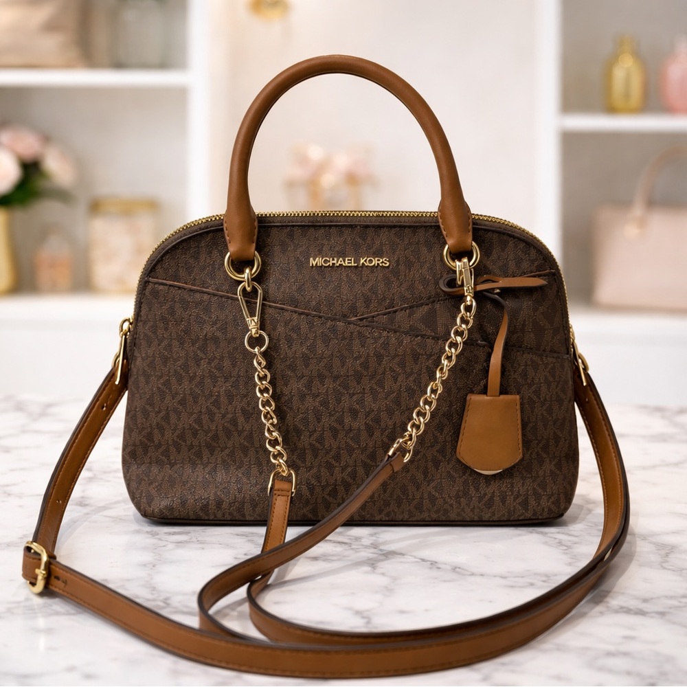 Michael Kors Elegant Brown Satchel